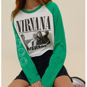 Daydreamer LA Nirvana Nevermind Crop Raglan